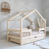 Lit HouseBed Duo Plus avec Barrière Droite (version avec tiroir)