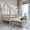 Lit cabane Blanco Plus 200x140 Bois naturel (livraison rapide)