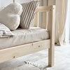 Lit Basic David 200x140 (19 cm) Bois naturel (livraison rapide)