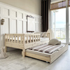 Lit Basic David Plus 200x140 Bois naturel (livraison rapide)