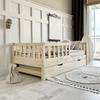 Lit Basic David Plus 200x140 Bois naturel (livraison rapide)