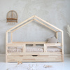 Lit HouseBed Duo Plus avec Barrière Droite (version avec tiroir)