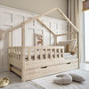 Lit Housebed Gabby Plus 200x100 Bois naturel (livraison rapide)