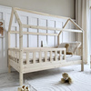 Lit cabane Blanco 200x120 Bois naturel (livraison rapide)