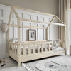 Lit cabane Blanco 200x120 Bois naturel (livraison rapide)