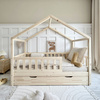 Lit Housebed Gabby Plus 200x120 Bois naturel (livraison rapide)