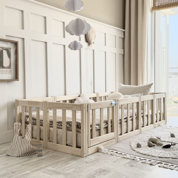 Lit Modulo 190x120 Bois naturel (livraison rapide)