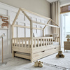 Lit cabane Blanco Plus 200x120 Bois naturel (livraison rapide)
