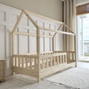 Lit cabane Blanco 160x80 Bois naturel (livraison rapide)