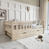 Lit Basic David Plus 200x140 Bois naturel (livraison rapide)