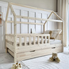Lit cabane Blanco Plus 200x100 Bois naturel (livraison rapide)