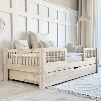 Lit Basic Duo Plus à Barreaux (version avec tiroir)