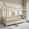 Lit cabane Blanco 160x80 Bois naturel (livraison rapide)