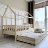Lit cabane Blanco Plus 200x120 Bois naturel (livraison rapide)
