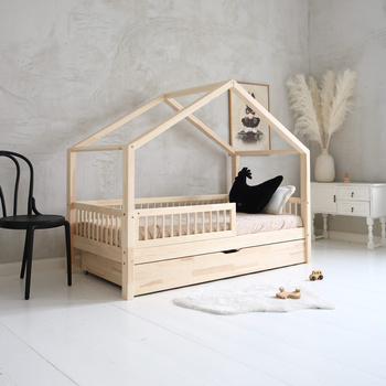 Lit HouseBed Plus à Barreaux (version avec tiroir)