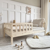 Lit Basic David 200x140 (19 cm) Bois naturel (livraison rapide)
