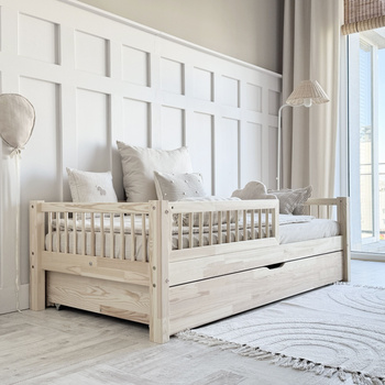 Lit Basic Plus à Barreaux (version avec tiroir)