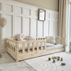 Lit Basic David 190x90 (1 cm) Bois naturel (livraison rapide)