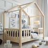 Lit HouseBed Duo avec Barrière Clôture